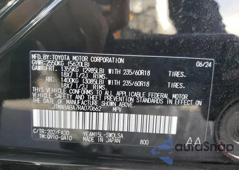 2024 Subaru Solterra Premium z USA, uszkodzony, nr VIN JTMABABA7RA070662